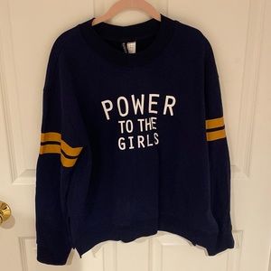 Power to the girls pullover seen in supergirl